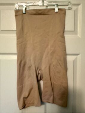 SPANX Nude High-Waist Shaping Shorts